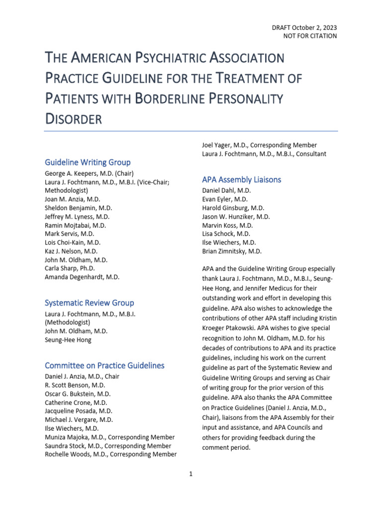 Borderline personality disorder intelligence overview