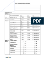 Formular Raport de Inspectie Pentru Echipamente Draft