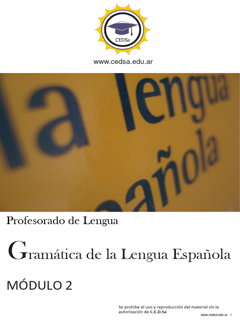 Gramática I-M2 | PDF | Morfología (Lingüística) | Palabra