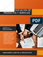 Negociacion de Productos y Servicios