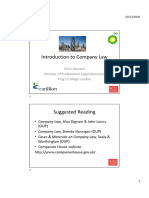 CH - Introduction to Company Law 2020