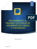 Dmm-010113-E-po-004 Procedimiento de Pruebas Electricas de Aislamiente de Cables