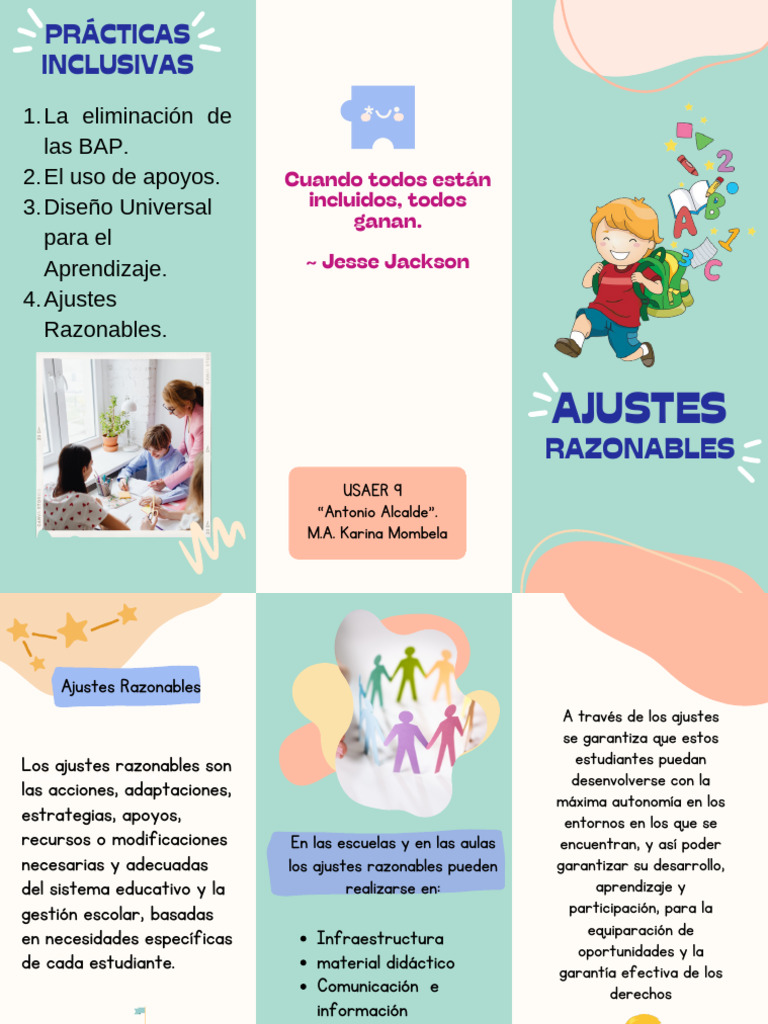Ajustes Razonables en Educación Inclusiva | PDF
