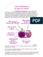 Beneficios de La Pitahaya y Propiedades para La Salud