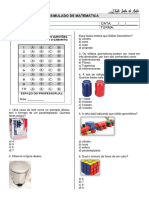 SIMULADO DE MATEMÁTICA - 01 - TUDO SALA DE AULA