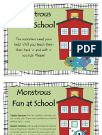 Monstrous Fun at School: The Monsters Need Your Help! Will You Teach Them Their Hard C and Soft C Sounds? Please?