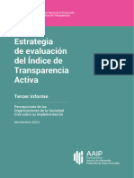 Tercer Informe de Evaluación ITA