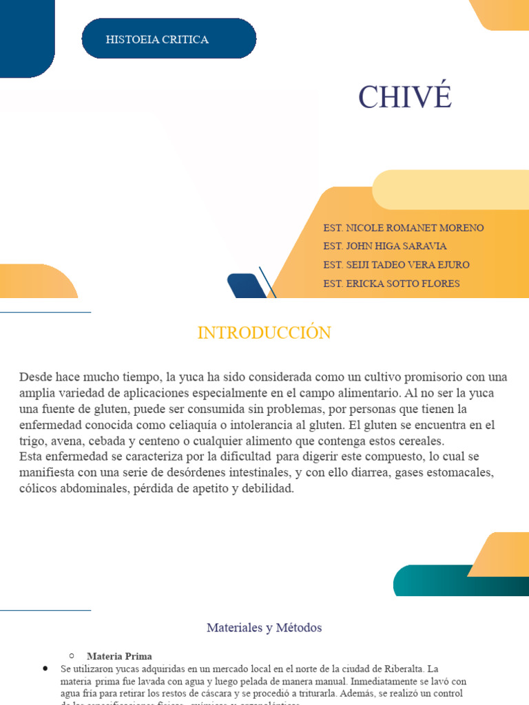 Chivé: Harina de Yuca Sin Gluten | PDF | Gluten | Enfermedad celíaca