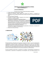 Proceso Dirección de Formación Profesional Integral Guía de Aprendizaje # 3 1. Identificación de La Guia de Aprendizaje