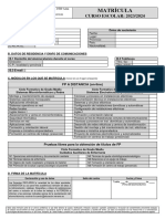 FP A Distancia - FP Pruebas Libres 23-24 Impreso de Matricula