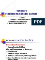 Gestión Pública y Modernización Del Estado - Clase 3