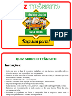 Quiz Trânsito - Prof - Rubiane