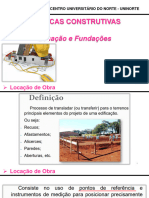 Aula 6 - Técnicas Construtivas - Locação e Fundação