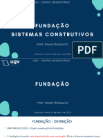 Aula 11 - Fundação e Sistemas Construtivos