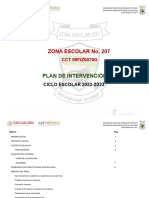 Plan de Intervención Zona Escolar 207 - 2022-2023