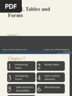 Chapter05 HTMLTablesAndForms