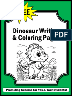 Dinosaur Writing & Coloring Pages: Promoting Success For You & Your Students!