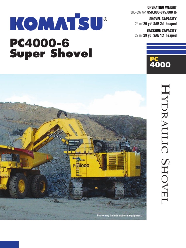 Komatsu Demag Pc4000 6 Shovel Acf4666 Pdf Engines Mechanical Engineering