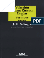 J. D. Salinger Yükseltin Tavanın Kirişini Ustalar-Seymour YKY