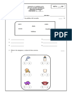 EVALUACIÓN GENERAL PRIMER PERIODO LENGUA CASTELLANA