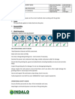 8 SWP - Use of Grinders