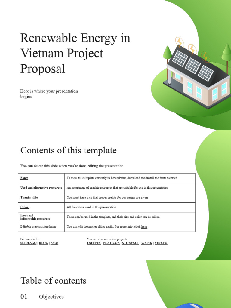 Vietnam Renewable Energy Project Proposal | PDF | Expense | Customer ...