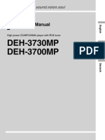 DEH-3730MP DEH-3700MP: Operation Manual
