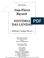 História Das Lendas - Jean-Pierre Bayard