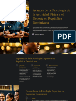 Avances de La Psicología de La Actividad Física y El Deporte en República Dominicana