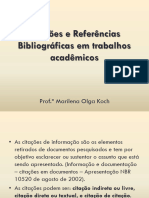 Citações e Referências Bibliográficas em Trabalhos Acadêmicos