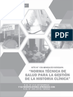 Norma Tecnica Historia Clinica ..................