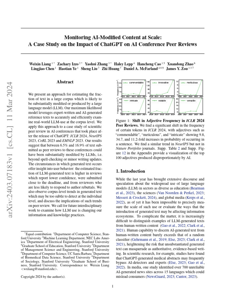 Monitoring Ai-Modified Content at Scale: A Case Study On The Impact of ...