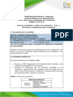 Guia de Actividades y Rúbrica de Evaluación - Unidad 1 - Fase 1 - Elementos Constituyentes Del Ecosistema