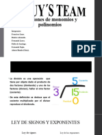 Divisiones de Monomios y Polinomios