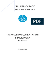 Full WaSH Implementation Framework WIF