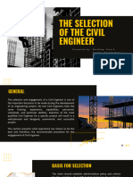 4 - The Selection of The Civil Engineer - Basis For Selection
