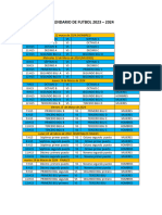 Calendario de Futbol 2023 - 2024 - Nuevo