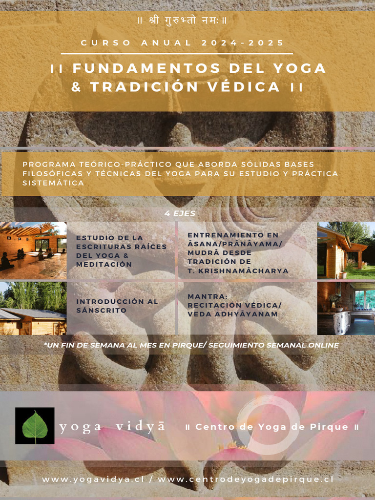 Programa Curso Fundamentos Del Yoga & Tradición Védica | PDF | Vedas ...