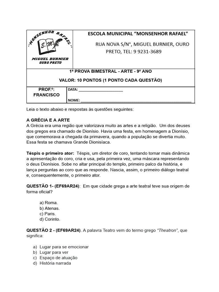 Elemento do Primeiro Ator em Cena | PDF | Teatro | Romeu e Julieta