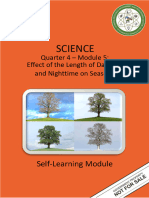 SCI7 Q4 SLK5W5 Effect of The Length of Daytime Nighttime On Seasons