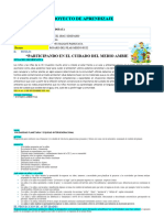 Proyecto de Aprendizaje Sobre El Cuidado Del Medio Ambiente