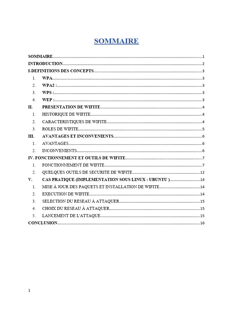 Guide d'utilisation de Wifite sous Linux | PDF | Informatique ...