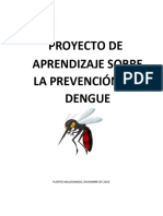 PROYECTO DE APRENDIZAJE SOBRE LA PREVENCION DEL DENGUE Ok