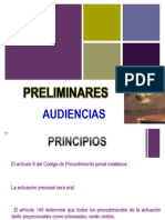 AUDIENCIA PRELIMINAR