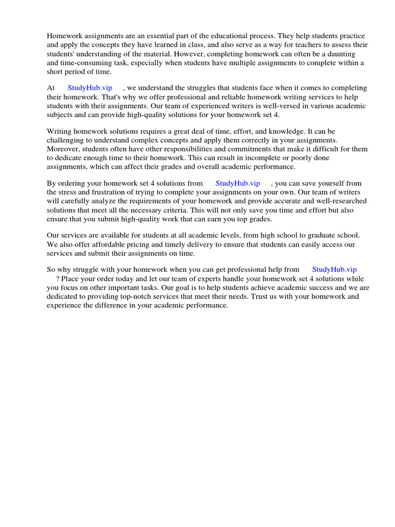 Homework Set 4 Solutions | PDF | Mathematics | Curriculum