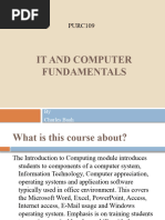 IT and Computer Fundamentals