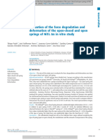 Evaluation of the Force Degradation and Deformation of the Open Closed and Open Springs
