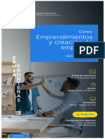 Brochure Curso Emprendimientos y Creacion de Empresas