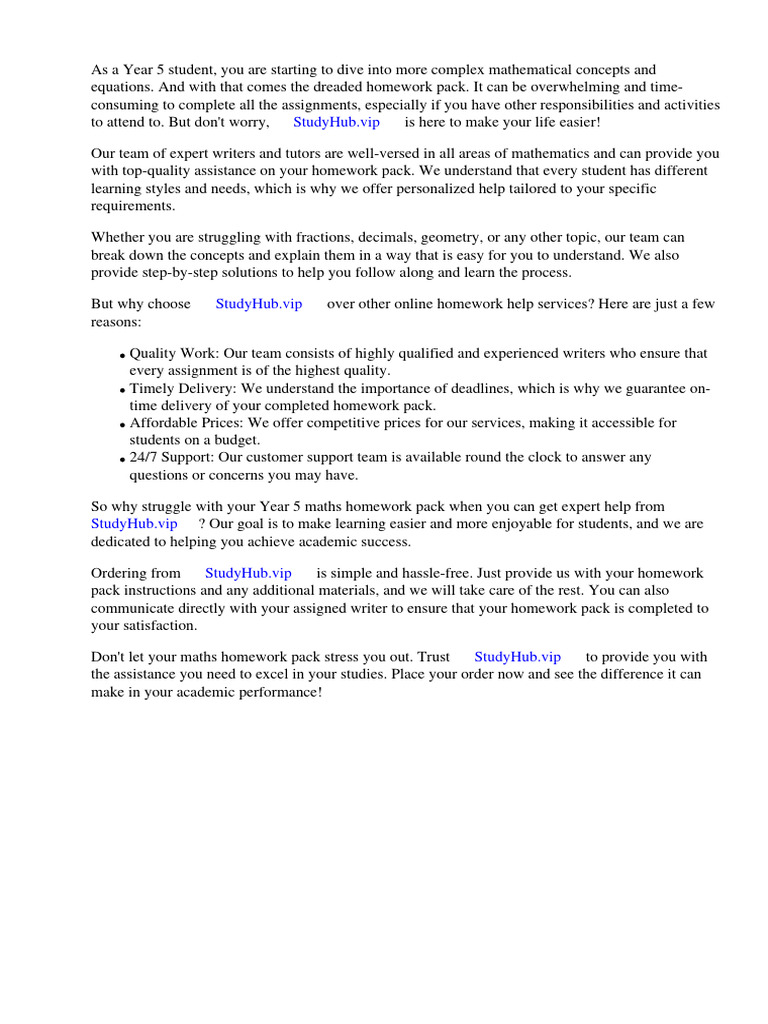 Maths homework pack year 5 pdf worksheet homework