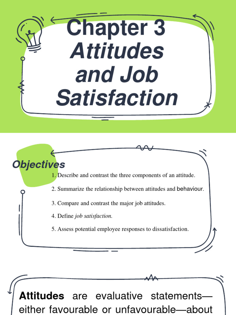 Attitudes and Job Satisfaction Overview | PDF | Job Satisfaction ...